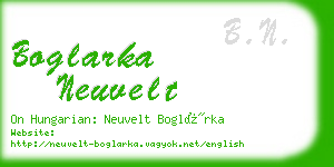 boglarka neuvelt business card